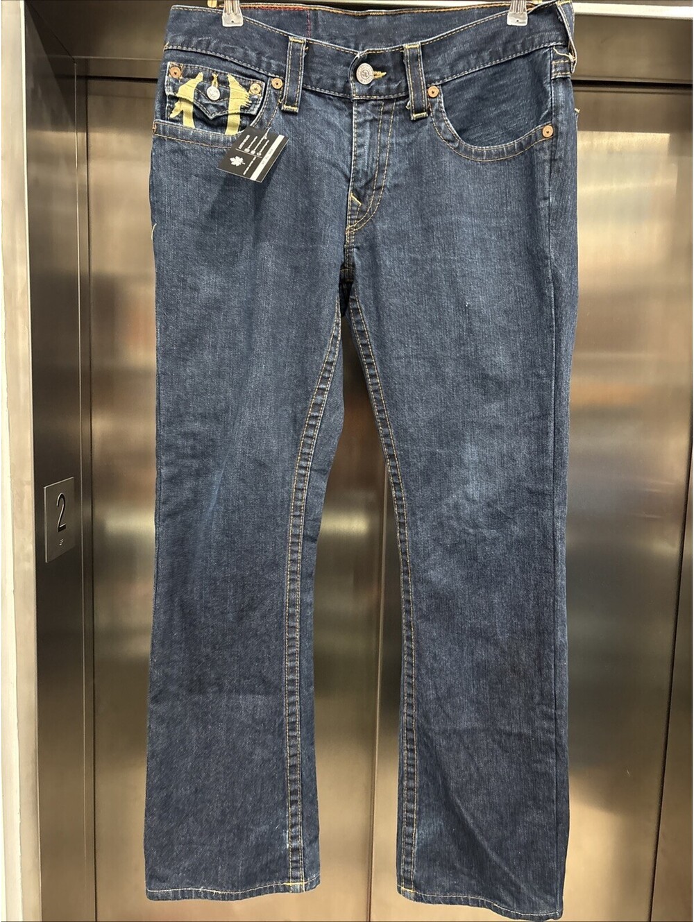 Vintage Y2K True Religion Billy Wide Leg Baggy Jeans Sz 32